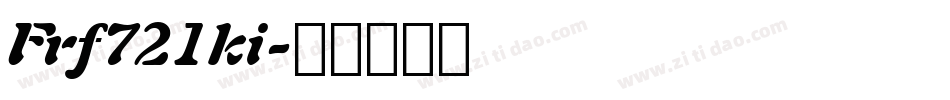 Frf721ki字体转换