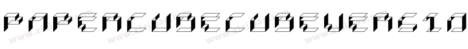 PaperCubeCubeVersionregular-ejJO字体转换