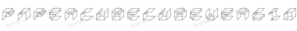 PaperCubeCubeVersionregular-ejJO字体转换
