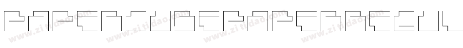 PaperCubePaperregular-WP59字体转换