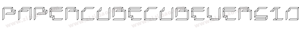 PaperCubeCubeVersionregular-ejJO字体转换