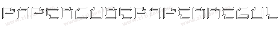 PaperCubePaperregular-WP59字体转换