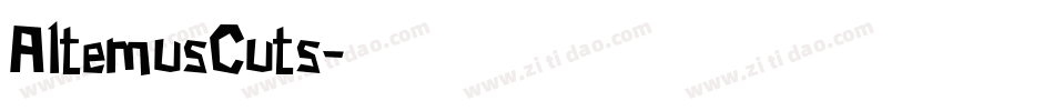 AltemusCuts字体转换