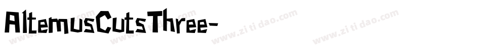AltemusCutsThree字体转换
