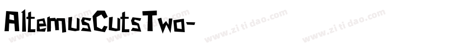 AltemusCutsTwo字体转换