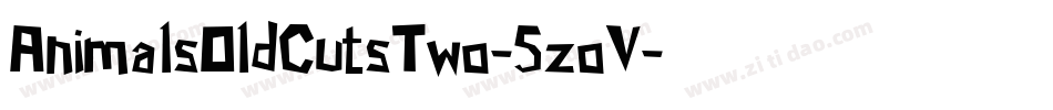 AnimalsOldCutsTwo-5zoV字体转换