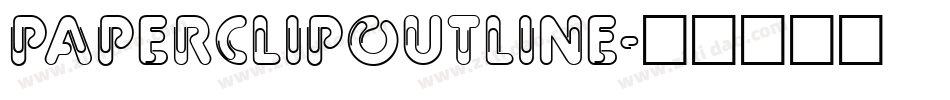 PaperClipOutline字体转换