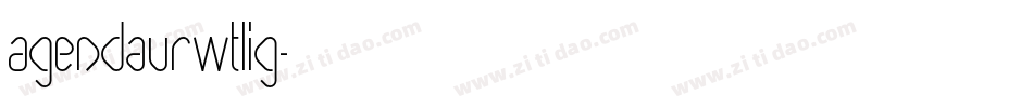 AgendaURWTLig字体转换