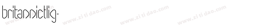 BritannicTLig字体转换