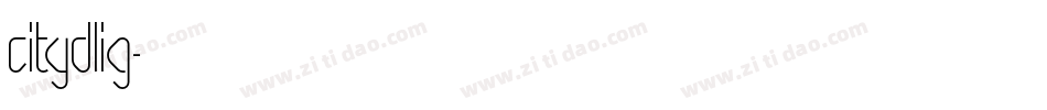 CityDLig字体转换