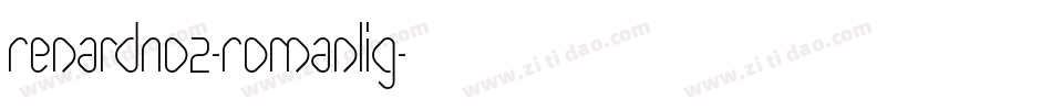 RenardNo2-RomanLig字体转换