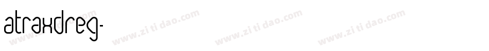 AtraxDReg字体转换