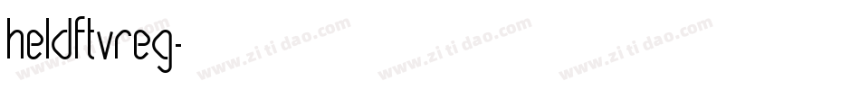 HeldFTVReg字体转换