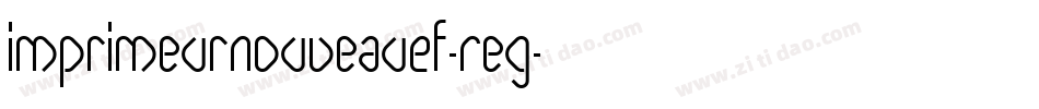 ImprimeurNouveauEF-Reg字体转换