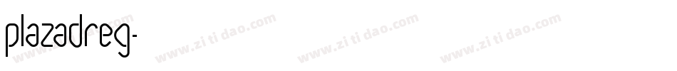 PlazaDReg字体转换