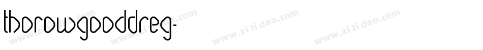 ThorowgoodDReg字体转换