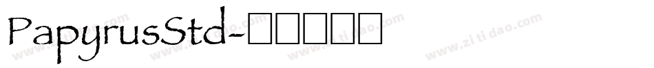 PapyrusStd字体转换