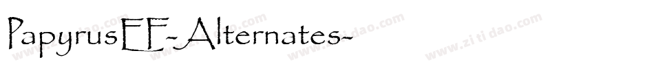 PapyrusEF-Alternates字体转换