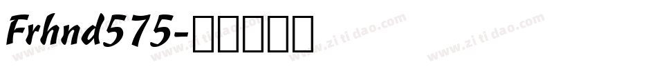 Frhnd575字体转换