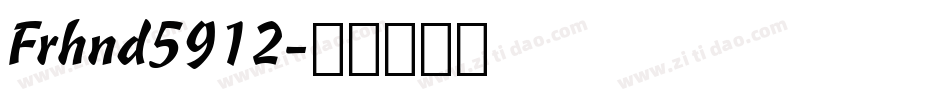 Frhnd5912字体转换