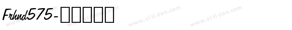 Frhnd575字体转换