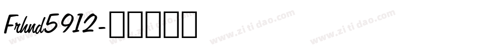 Frhnd5912字体转换