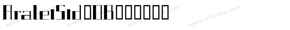 AraletStd-DB字体转换