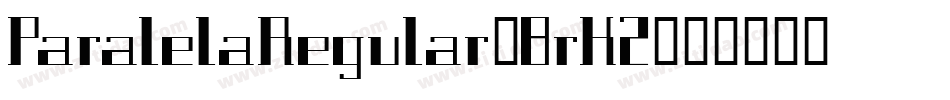 ParalelaRegular-8rK2字体转换