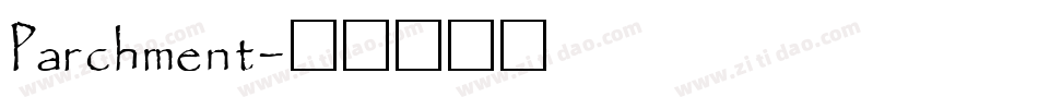 Parchment字体转换