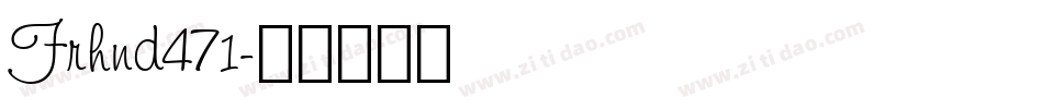 Frhnd471字体转换