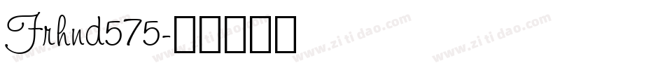 Frhnd575字体转换