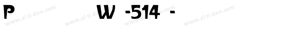 ParismetroWd-514a字体转换