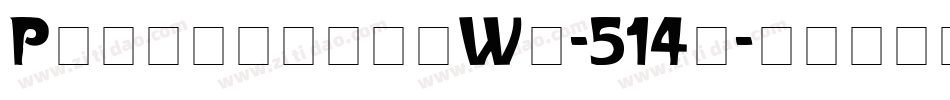ParismetroWd-514a字体转换