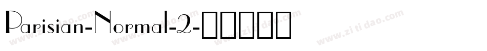 Parisian-Normal-2字体转换