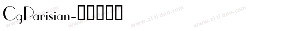 CgParisian字体转换