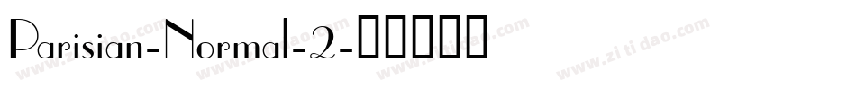 Parisian-Normal-2字体转换