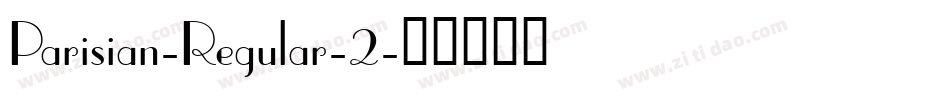 Parisian-Regular-2字体转换