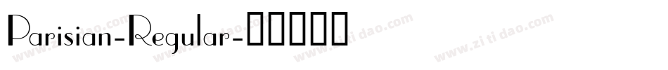 Parisian-Regular字体转换
