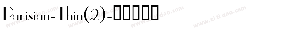 Parisian-Thin(2)字体转换