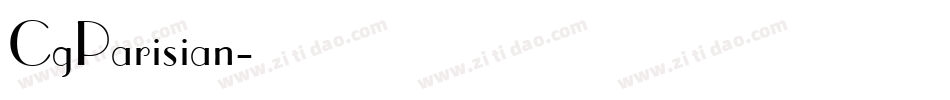 CgParisian字体转换
