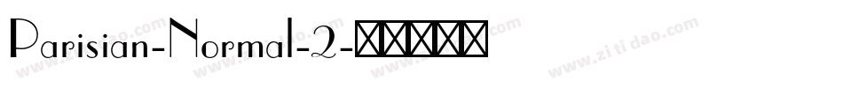 Parisian-Normal-2字体转换