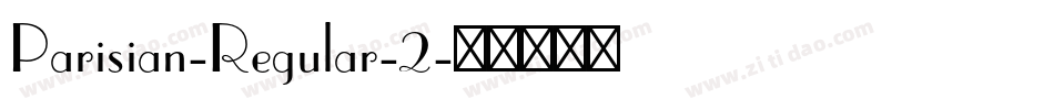 Parisian-Regular-2字体转换