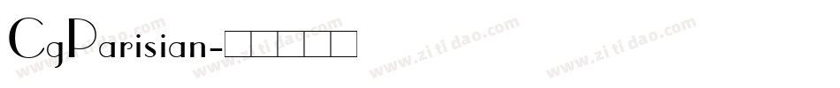 CgParisian字体转换