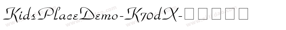 KidsPlaceDemo-K70dX字体转换