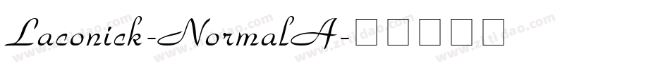 Laconick-NormalA字体转换