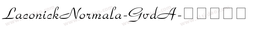 LaconickNormala-GvdA字体转换