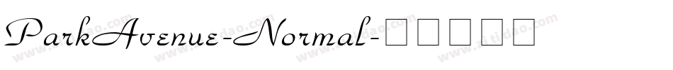 ParkAvenue-Normal字体转换