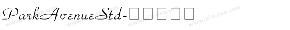ParkAvenueStd字体转换