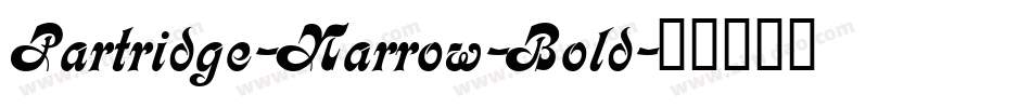 Partridge-Narrow-Bold字体转换