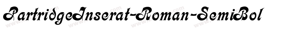 PartridgeInserat-Roman-SemiBold字体转换